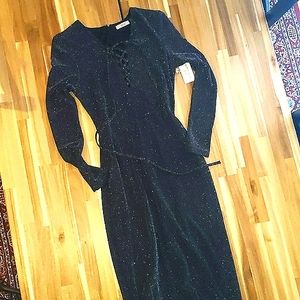 Dex Midnight Sky Sparkly Cocktail Small Dress